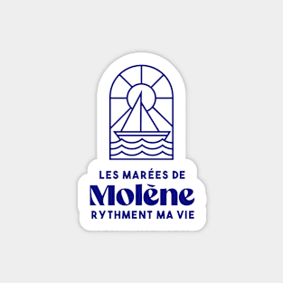 Molène the tides punctuate my life - Brittany Morbihan 56 BZH Sea Sticker